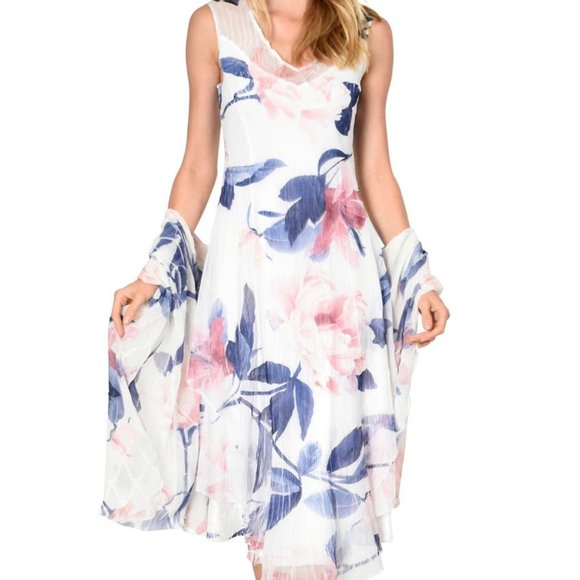 KOMAROV 2PC DRESS/SHAWL